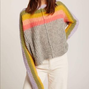 Free People See the Rainbow Sweater